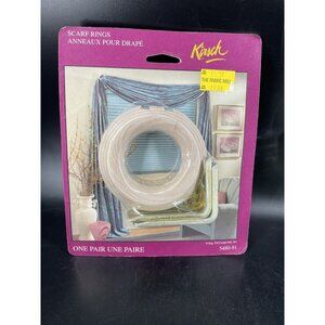 Kirsch Scarf Rings Pair Mounting Hardware 5480-91 NEW Vintage 80’s-90’s